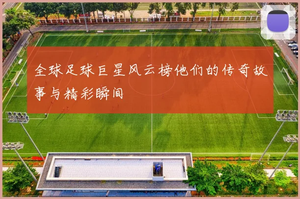 全球足球巨星风云榜他们的传奇故事与精彩瞬间